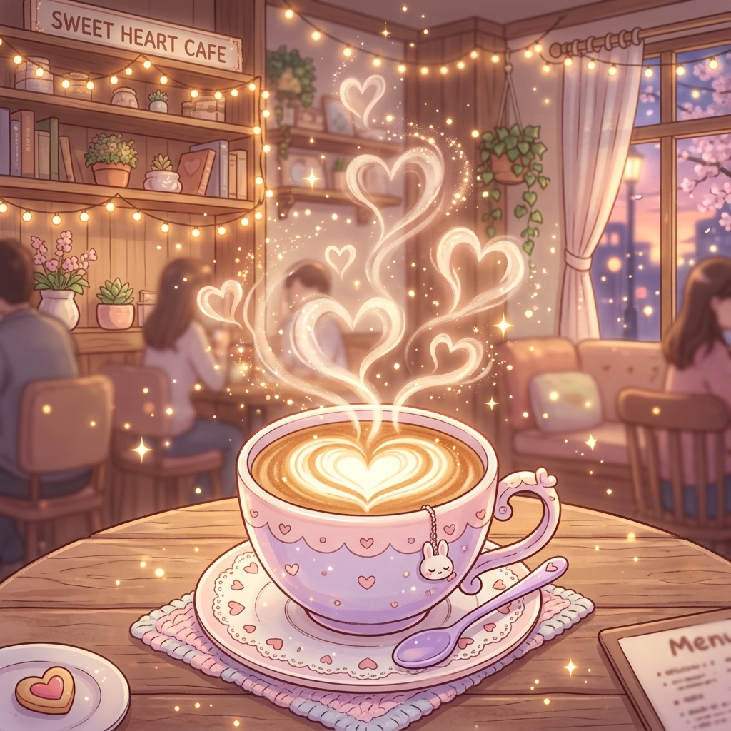 Aesthetic Latte Art Coffee Cup